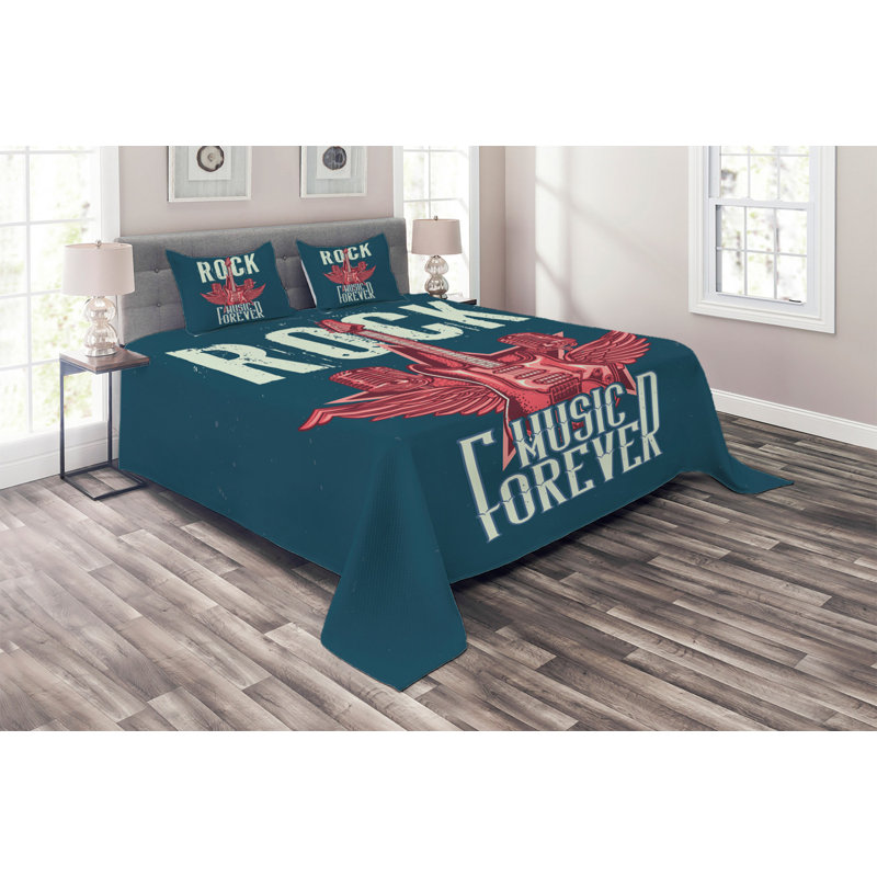 Polyester Coverlet, Queen Bedspread + 2 Shams
