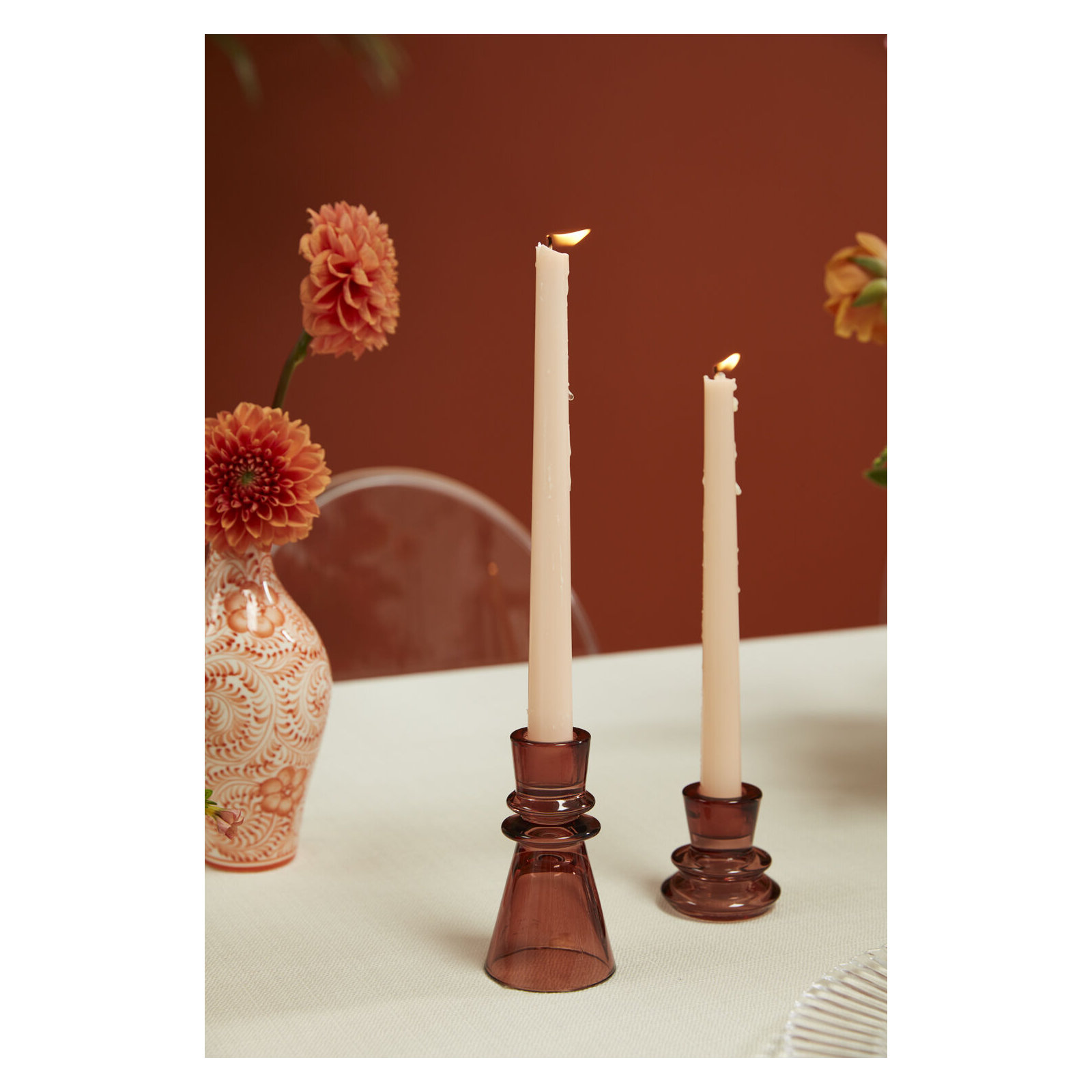 4.25'' H Glass Tabletop Candlestick