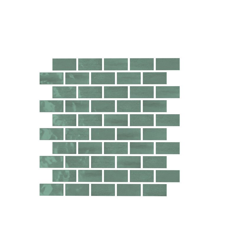 Carreau de mosaïque 12 po x 12 po Anacleto, Vert