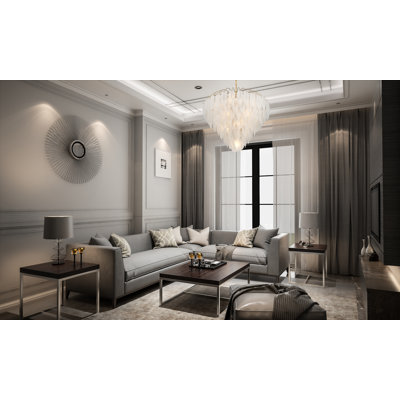 Lustre de fantaisie à intensité variable 15 lumières Boa
