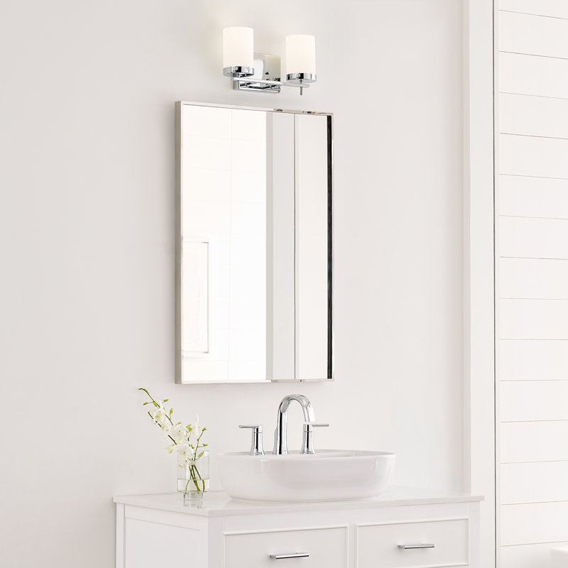 Lumière de meuble-lavabo à intensité variable, Chrome, Non, 2