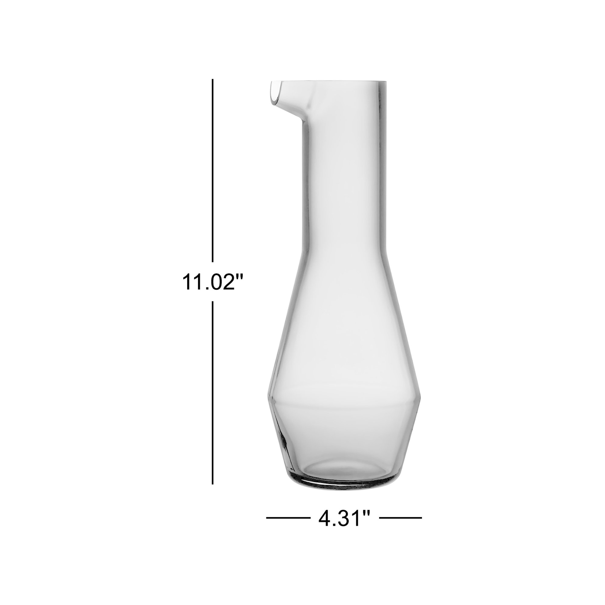 Beak 33.81oz. Pitcher, Smoke