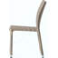 Chaise sans accoudoirs en rotin de polyéthylène durable avec conception empilable et structure en aluminium léger pour l'extérieur-159836830