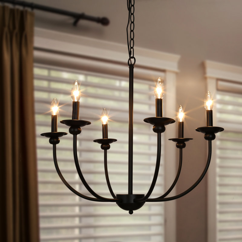 Ethon 6 - Light Dimmable Chandelier