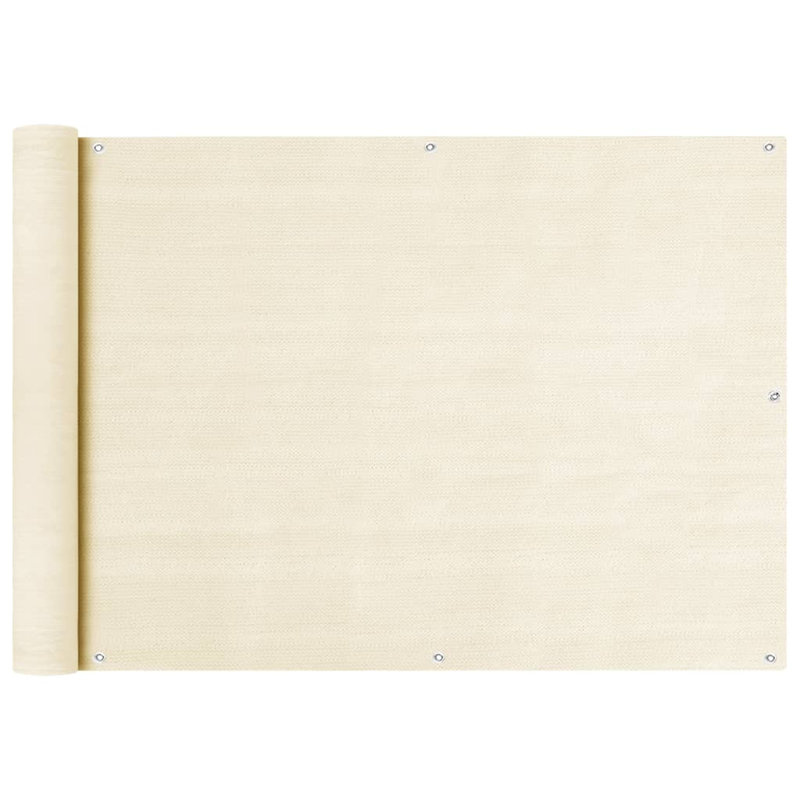 Perchoir Balcony Screen Cream 75X300 Cm HDPE, 75cm x 600cm