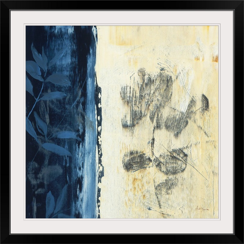 « ii » par simon addyman, reproduction d’art Organic Study, H 38 po x l 38 po x P 1 po, Cadre noir