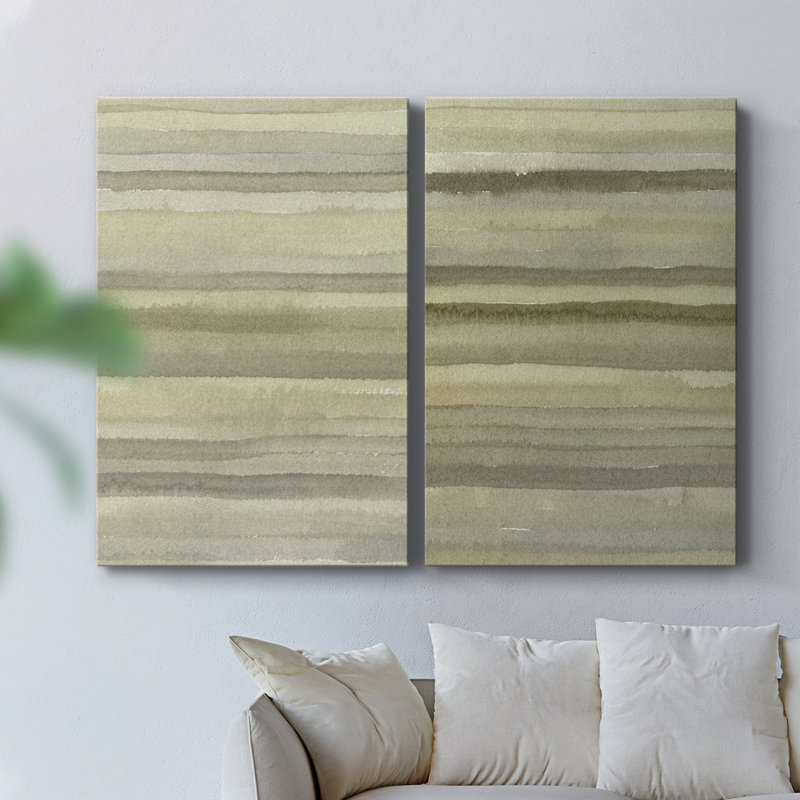 Lignes en toile neutre I-Premium - prêt à accrocher, H 27 po x l 36 po