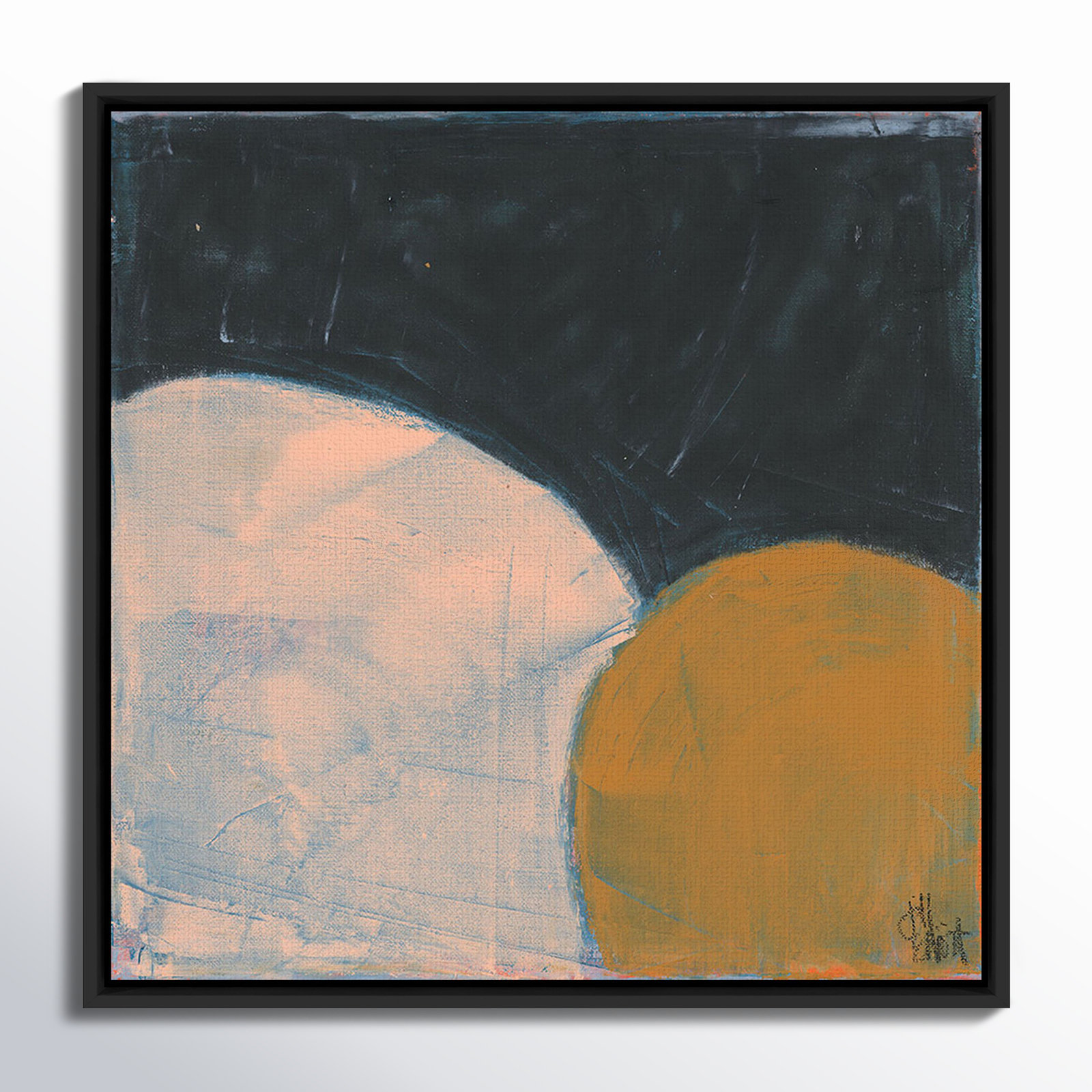 Sometimes Still by Jill Elliott, 24" H x 24" W, Black Canvas