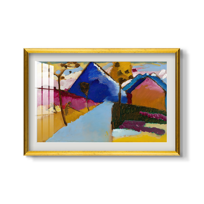 Natisha " Kochel Straight Street " by Wassily Kandinsky, 16x22 INNER SIZE, Framed Print with Mat