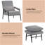 Fauteuil d'appoint club moderne avec repose-pieds Doroty-1005824968