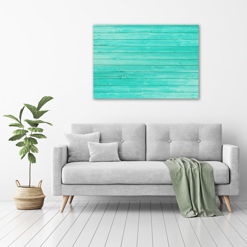 Green Boards - Wrapped Canvas Print