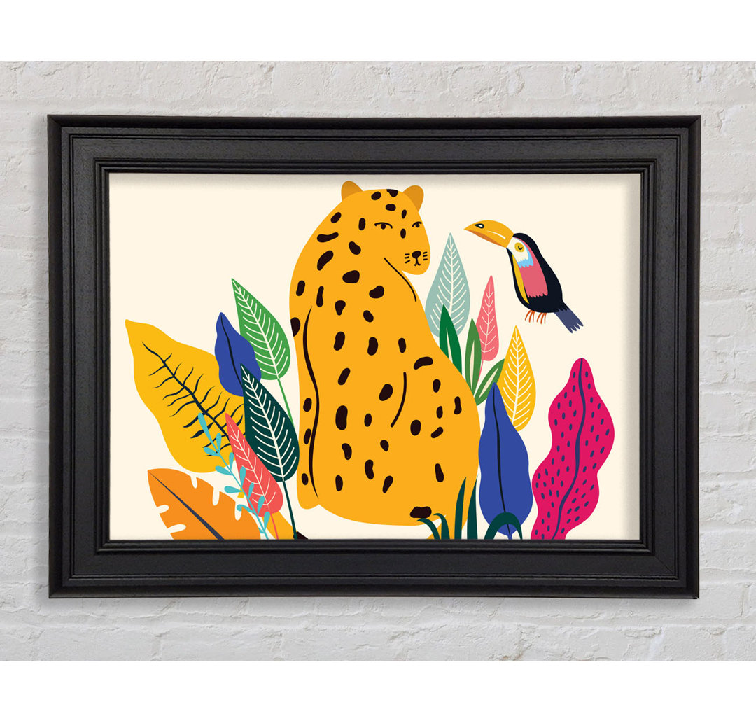 Mid Century Leopard - Druck