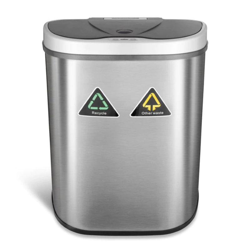 Steel Open Trash Can - 18.5 Gallons