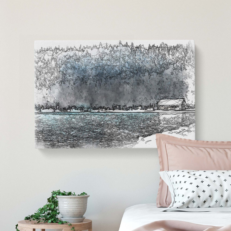 Lake Louise in Banff Canada in Abstract - Wrapped Canvas, 35cm H x 50cm W x 3cm D