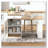 59.5"Kitchen Island With Extendable Dining Table, Kitchen Storage Table With Double-Sided Storage, Kitchen Island With 2 Drawers, Power Outlet, Side Open Shelves, For Kitchen-196971878