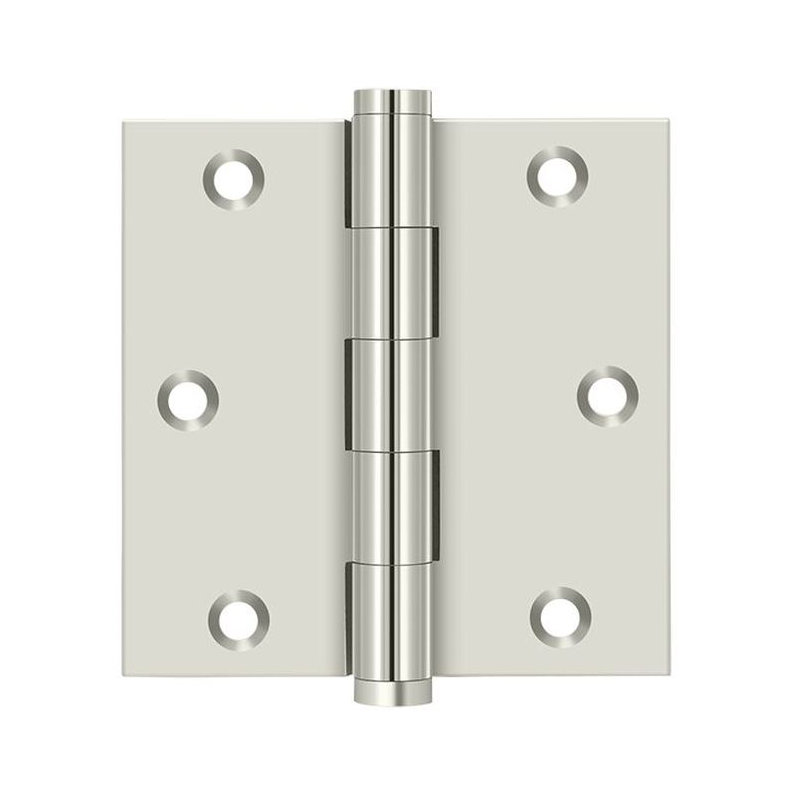 102'' x 102'' Butt Bearing Hinge, Polished Nickel