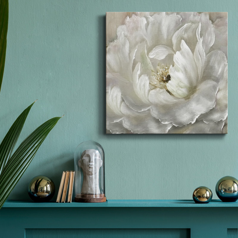 " Perfect Peony-Premium Gallery Wrapped Canvas - Ready To Hang ", 10'' H x 10'' W x 1.5'' D