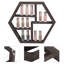 Budhram 2 Piece Hexagon Floating Shelf