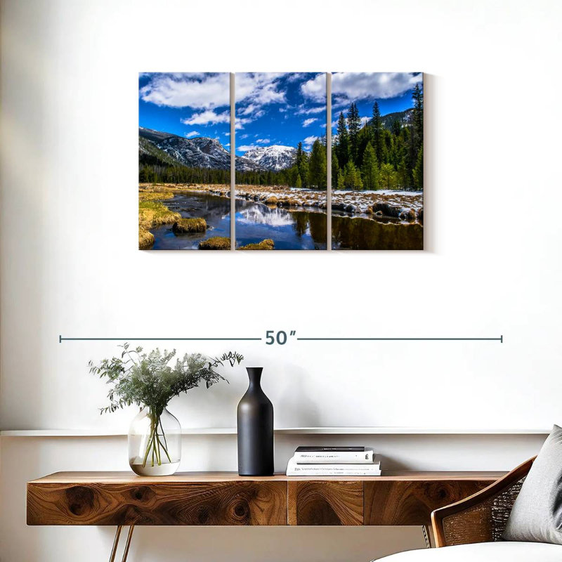 Alvord Rocky Mountain Park In Winter, 20" H x 33" W