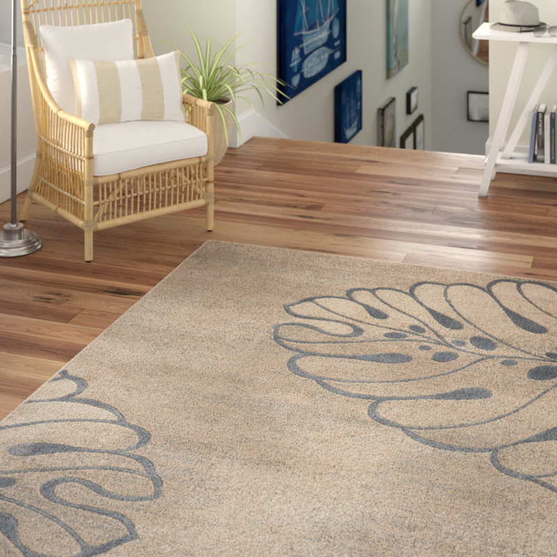 Langan Floral Indoor Rug, Rectangle 9'3" x 12'9"