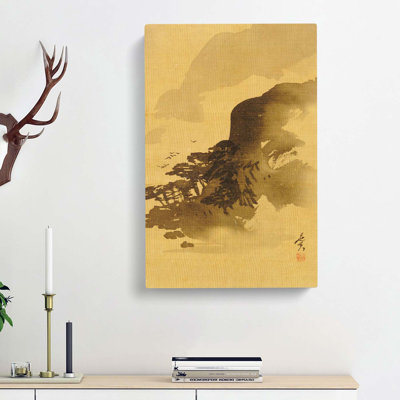 Birds Above the Trees by Shibata Zeshin - Wrapped Canvas