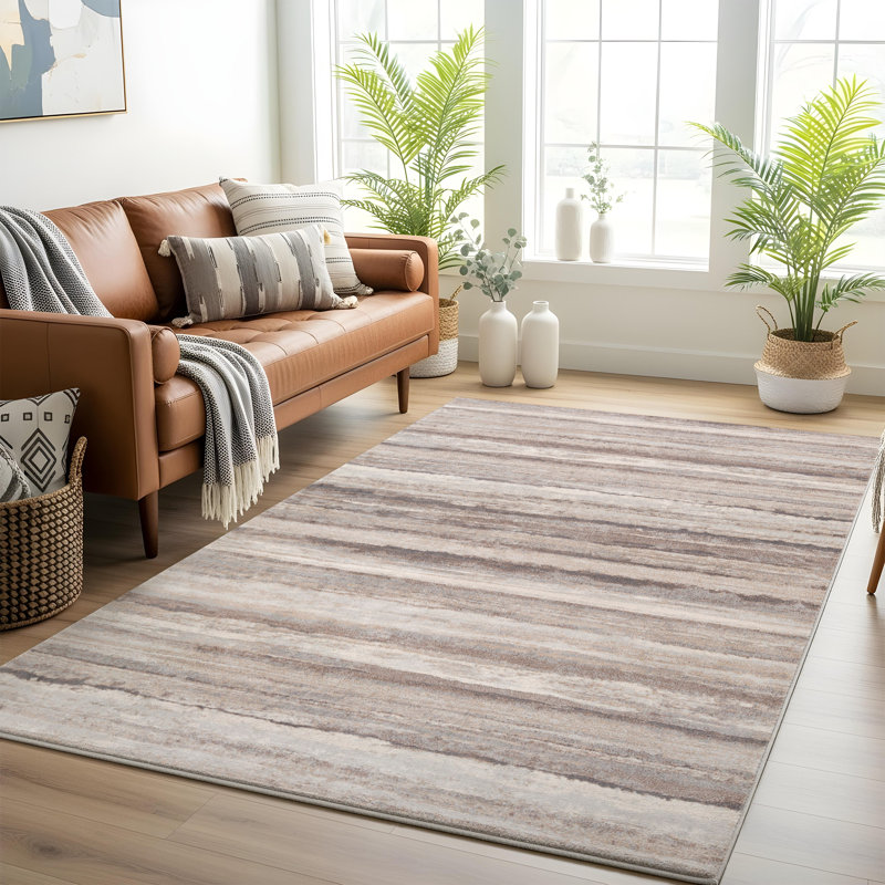 Striped Area Rug, Rectangle 200cm x 274cm