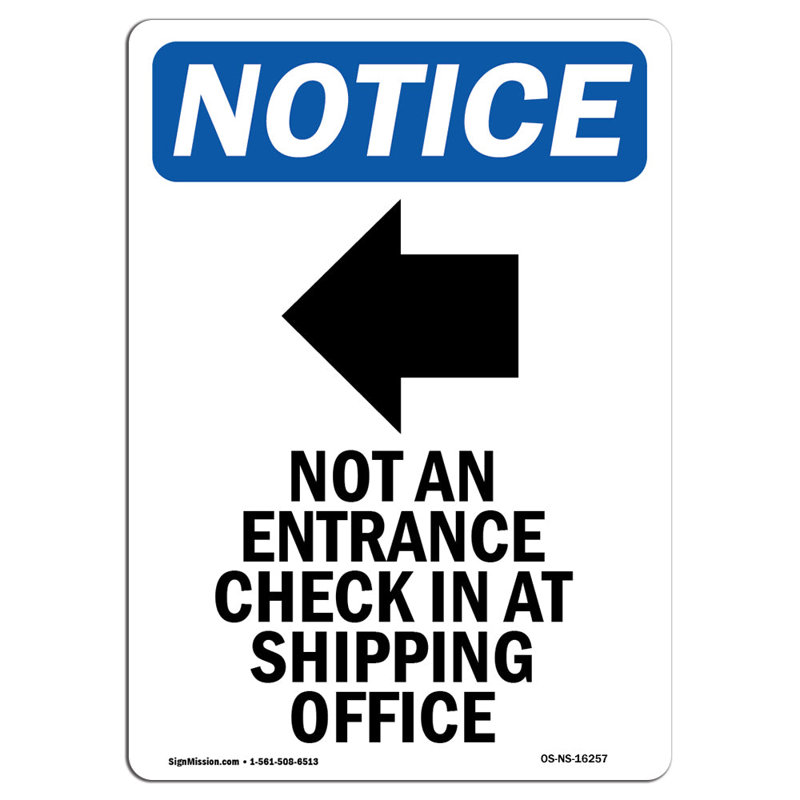 Pas un panneau d'entrée