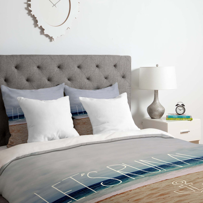 Leah Flores Polyester Duvet Cover, King Duvet Cover + 2 King Shams
