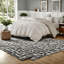 Ensembles de literie en coton biologique surdimensionnés Full Queen Modern Farmhouse Home