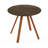 29.5" Water-resistant Outdoor Patio Dining Side Table with Solid Wood Legs, Walnut Finish