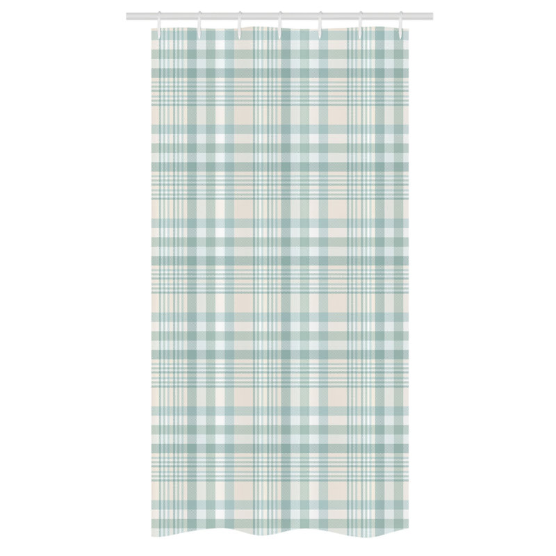 Sandefjord Striped Shower Curtain with Hooks Included, 72" H x 36" W