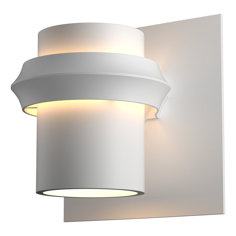 Twilight Outdoor Armed Sconce, Coastal White, Incandescent, 8.9" H x 8.6" W x 7.4" D