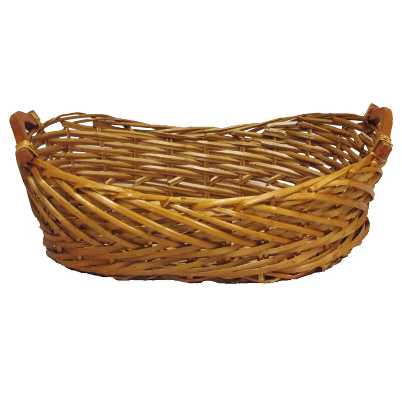 Panier en bois massif split willow bateau, Miel