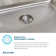 Lustertone 31.25" L x 20" W Double Basin Undermount Kitchen Sink with Perfect Drain