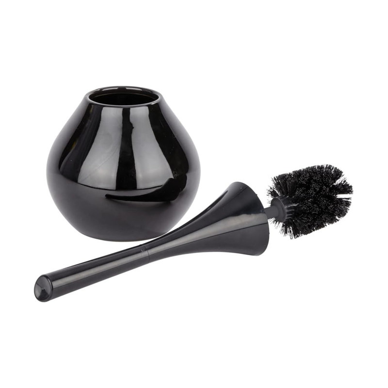 Toilet Brush,Reusable,Closed,Elegant Shape,Black