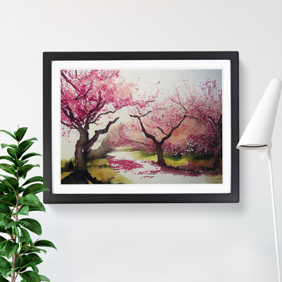 Interesting Cherry Blossom Trees - Framed Print