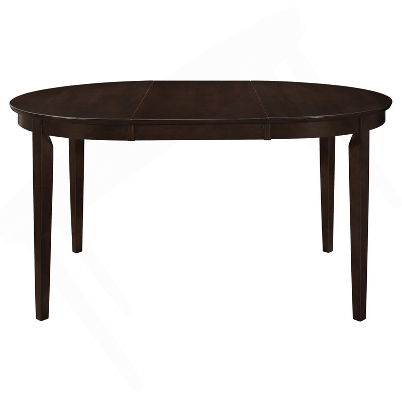 Cappuccino Oval Dining Table With Leaf Extension