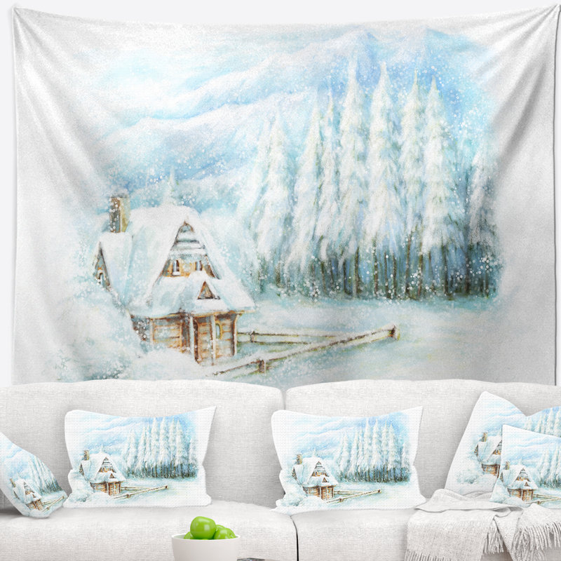 Tapisserie «Christmas Winter Happy», H 78 po x l 92 po