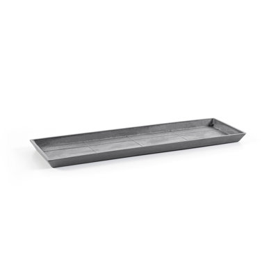 Ecopots Indoor/Outdoor Modern Rectangular Bruges Pot Saucer