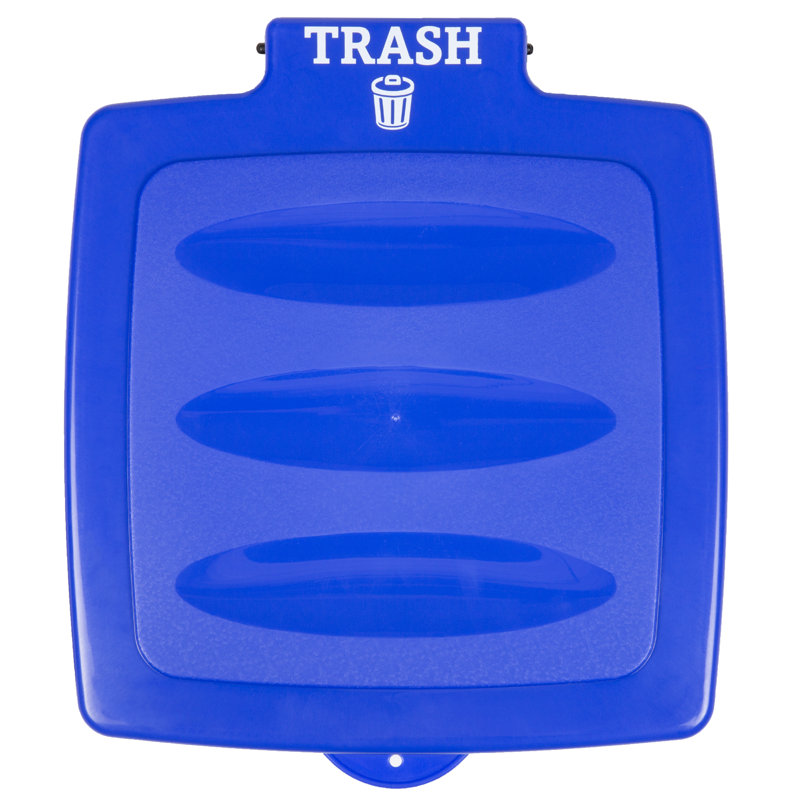 Wakeman Portable Trash Bin - Collapsible Garbage Holder for Parties and Camping - Indoor/Outdoor Use, Blue