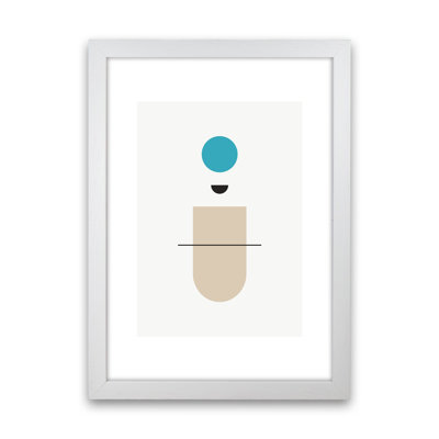 Mita Teal Abstract N1 by Pixy Paper - Print