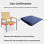 Coussin de chaise de salle à manger 4 pièces - Minuit-118159892