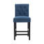 Tabouret de bar Burlison 25,25 po en bois recouvert de tissu avec dossier bas, ensemble de 2-730223995