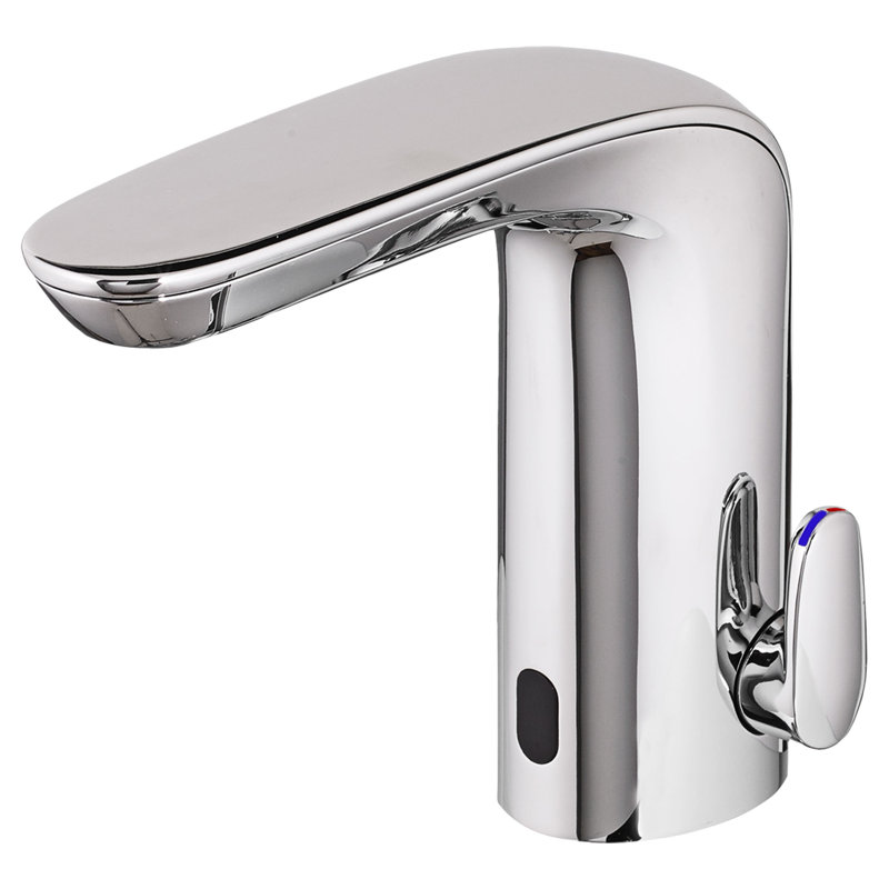 Polished Chrome Sensor Bathroom Faucet with Temperature Control