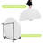 Outdoor Banquet Dining Circular 60 Inch Round Foldable Plastic Table With Carry Handle