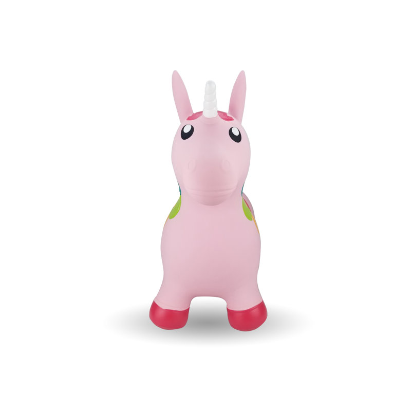 Trémie gonflable gonflable avec pompe BounceZiez, Licorne rose