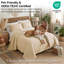 Ensemble de couette surdimensionnée Vilano de Southshore Fine Linens, literie matelassée légère en microfibre doublement brossée et 2 taies d'oreiller, grand lit/queen, sable doux-1421837458-1368851787