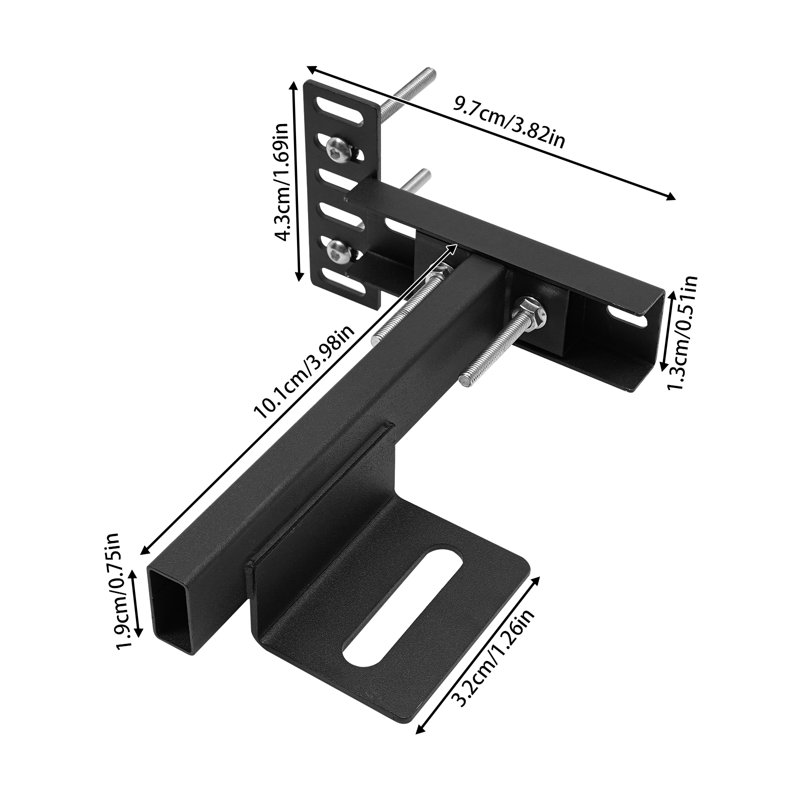 Adjustable Headboard Bracket Black