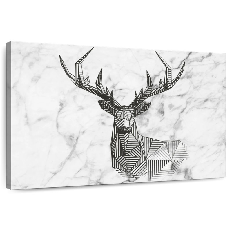Brampt Geometric Stag, 24" H x 36" W
