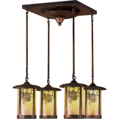 4 - Light Semi Flush Mount